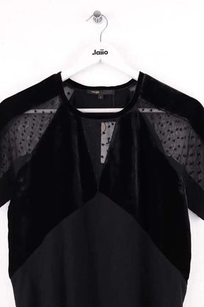 T-shirt Maje Noir en Coton