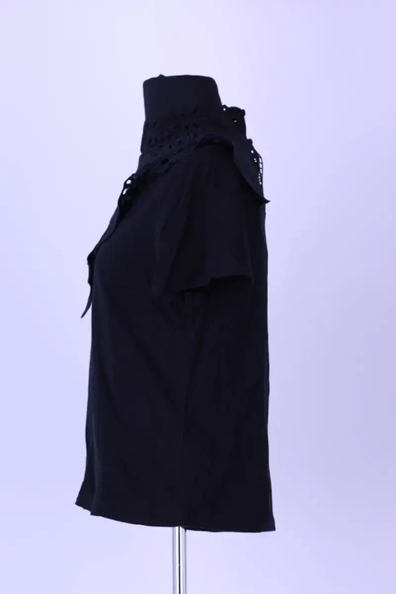 T-shirt Maje Noir en Coton