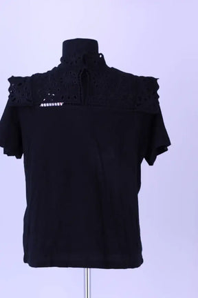 T-shirt Maje Noir en Coton