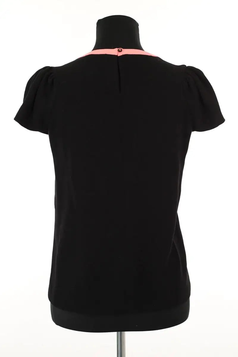 T-shirt Maje Noir en Coton