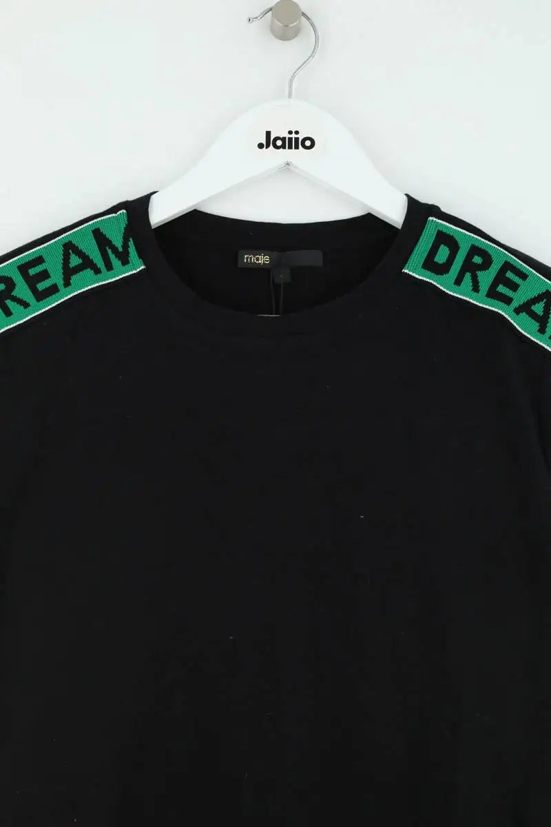 T-shirt Maje Noir en Coton