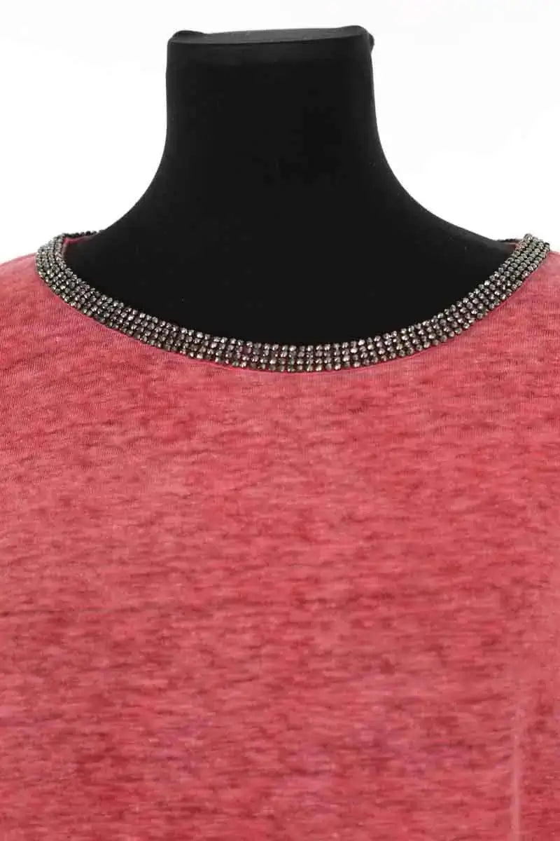 T-shirt Maje Rose en Lin