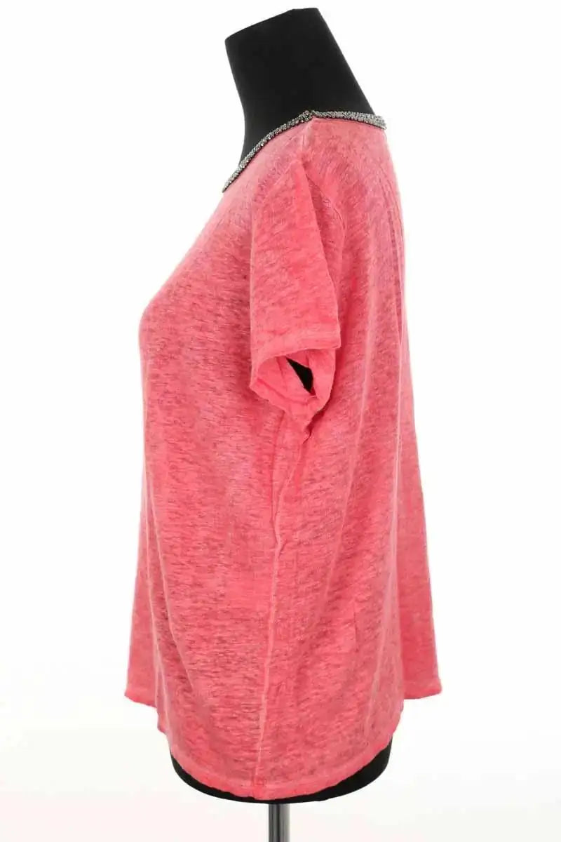 T-shirt Maje Rose en Lin