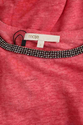 T-shirt Maje Rose en Lin