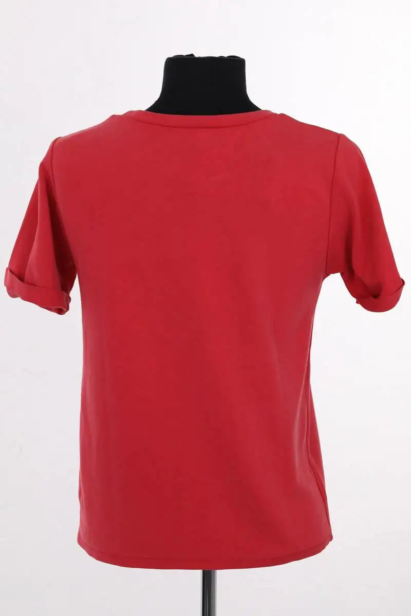 T-shirt Maje Rouge en Coton