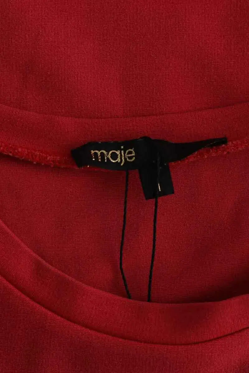 T-shirt Maje Rouge en Coton