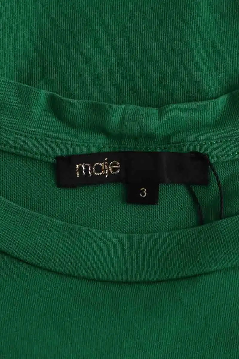 T-shirt Maje Vert en Coton