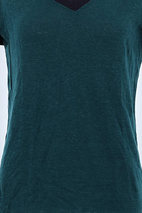 T-shirt Maje Vert en Coton