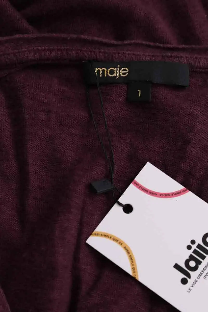 T-shirt Maje Violet en Coton