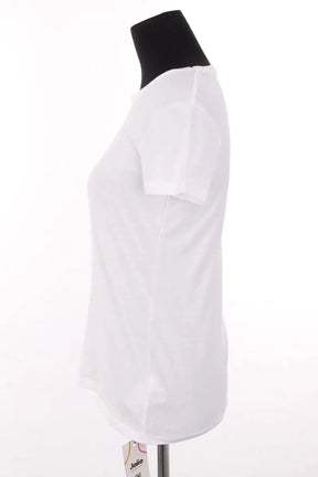 T-shirt Majestic Filatures Blanc en Coton