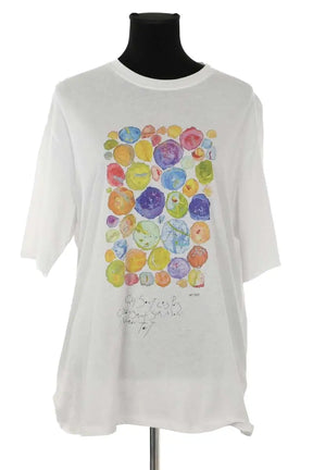 T-shirt Majestic Filatures Blanc en Coton, taille M - Seconde Main