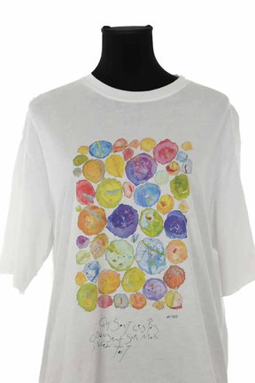 T-shirt Majestic Filatures Blanc en Coton