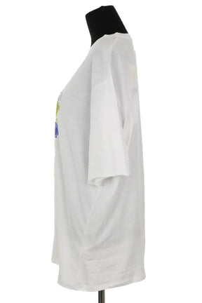 T-shirt Majestic Filatures Blanc en Coton