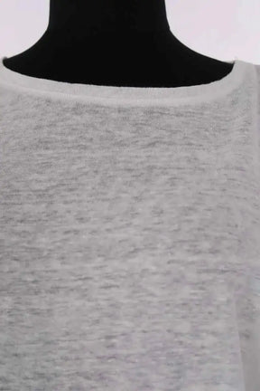 T-shirt Majestic Filatures Blanc en Lin