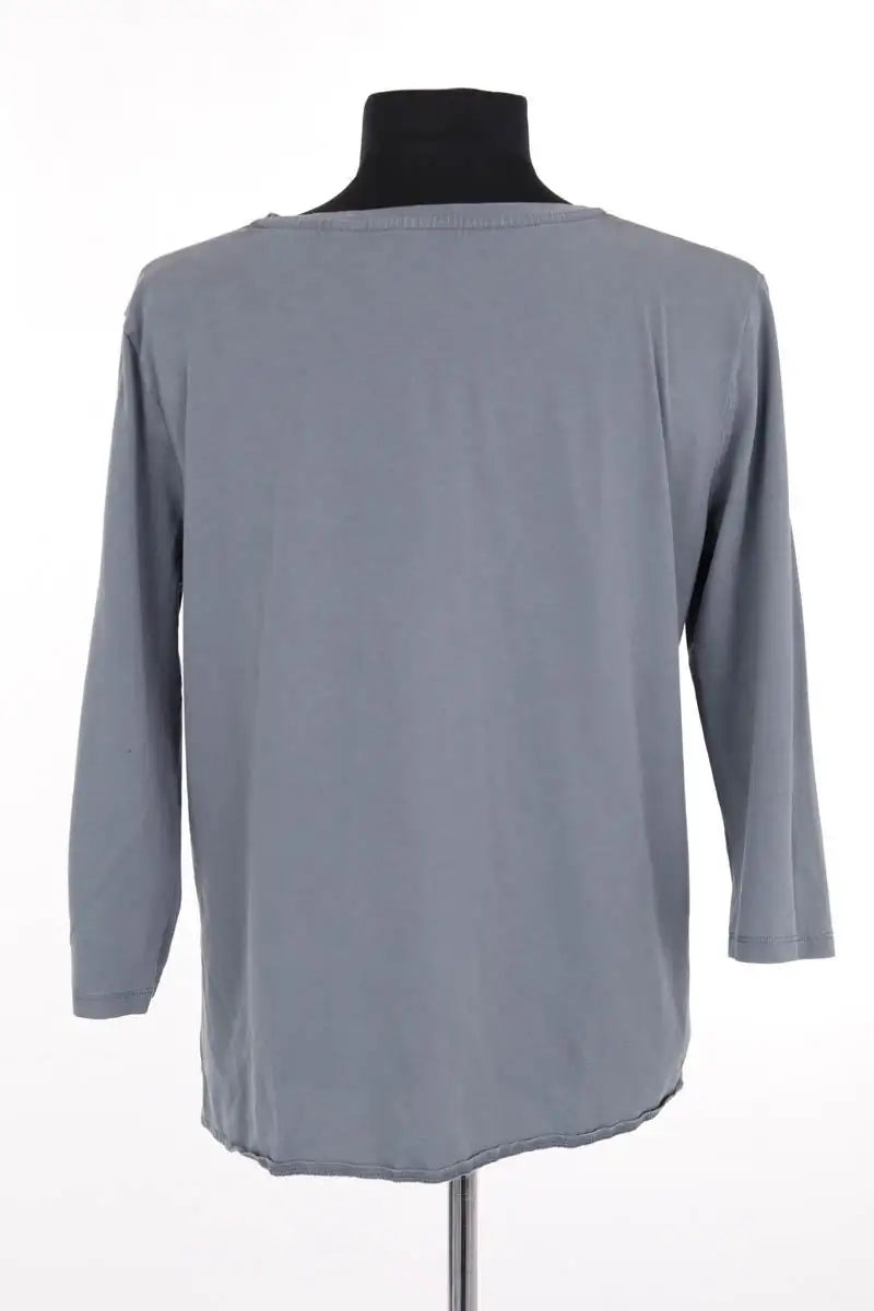 T-shirt Majestic Filatures Gris en Coton