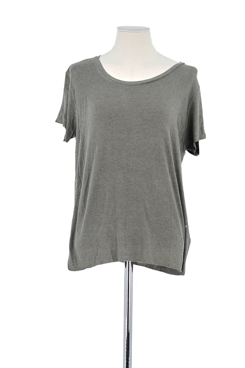 T-shirt Majestic Filatures Gris en Viscose, taille L - Seconde Main