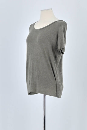 T-shirt Majestic Filatures Gris en Viscose