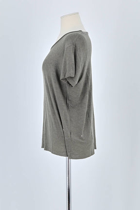 T-shirt Majestic Filatures Gris en Viscose