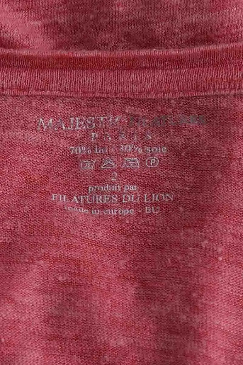 T-shirt Majestic Filatures Rose en Lin
