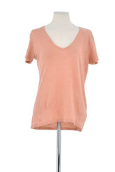 T-shirt Majestic Filatures Rose en Lin, taille XL - Seconde Main