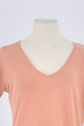 T-shirt Majestic Filatures Rose en Lin