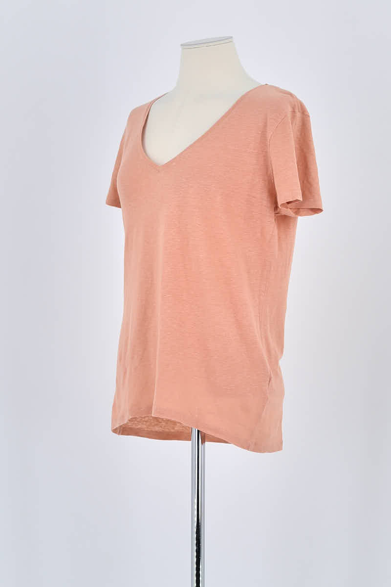T-shirt Majestic Filatures Rose en Lin