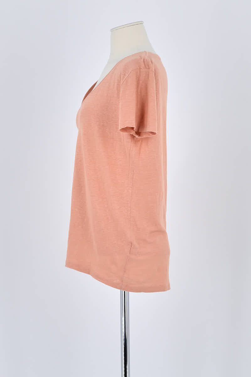 T-shirt Majestic Filatures Rose en Lin