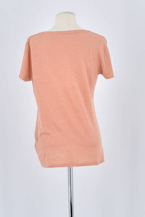 T-shirt Majestic Filatures Rose en Lin