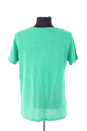 T-shirt Majestic Filatures Vert en Lin
