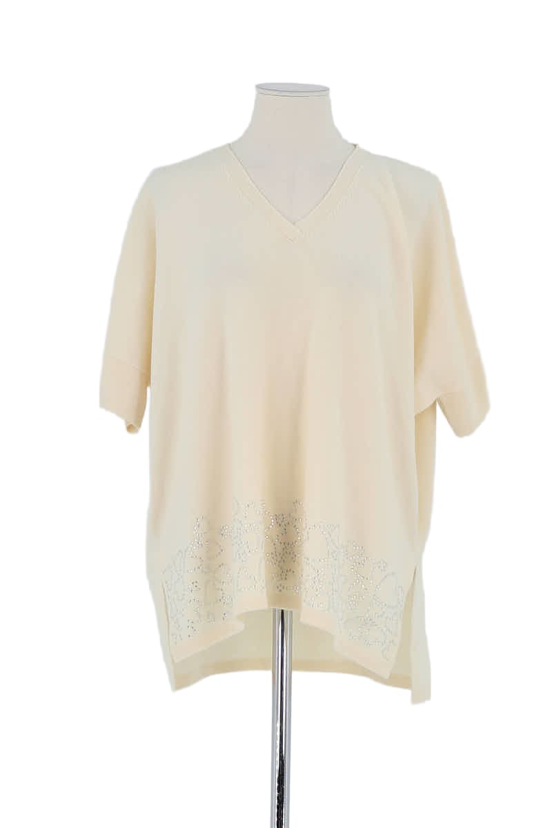 T-shirt Max & Moi Beige en Laine, taille M - Seconde Main