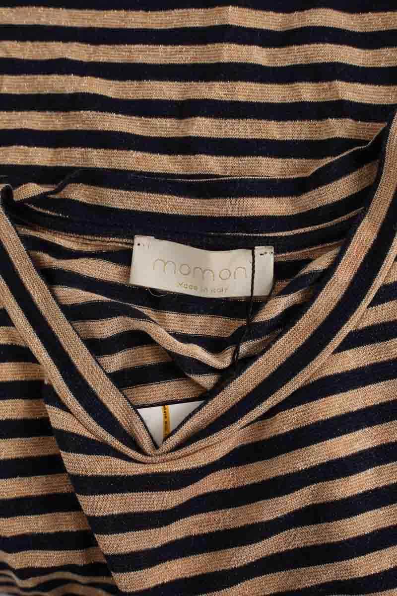 T-shirt Momoni Doré en Viscose