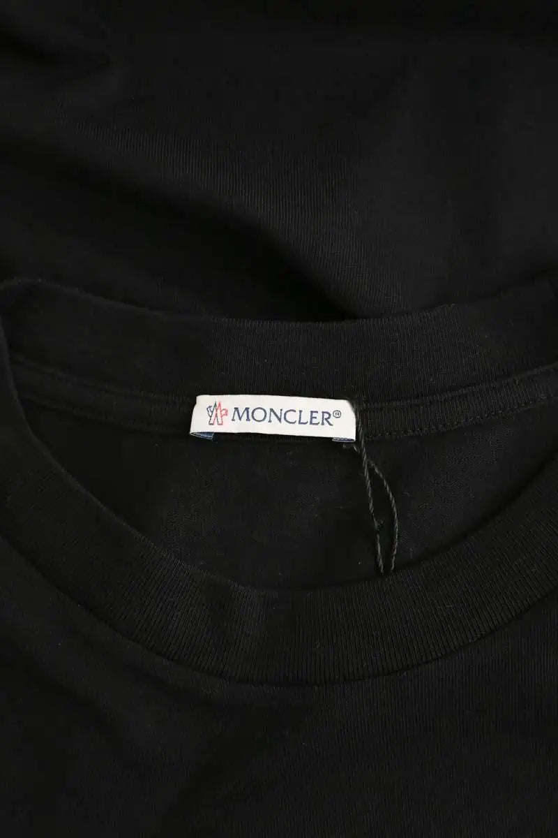 T-shirt Moncler Noir en Coton