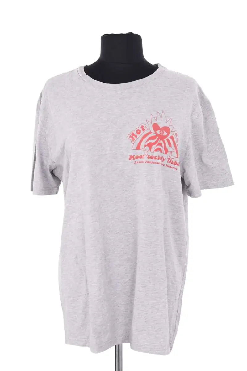T-shirt Moon Society Gris en Coton, taille L - Seconde Main