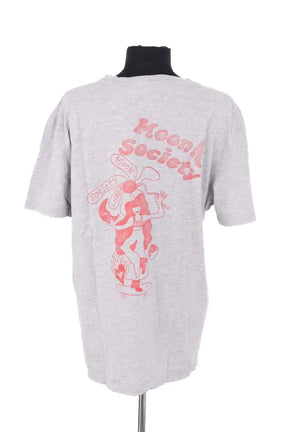T-shirt Moon Society Gris en Coton