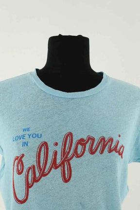 T-shirt Mother Bleu en Coton