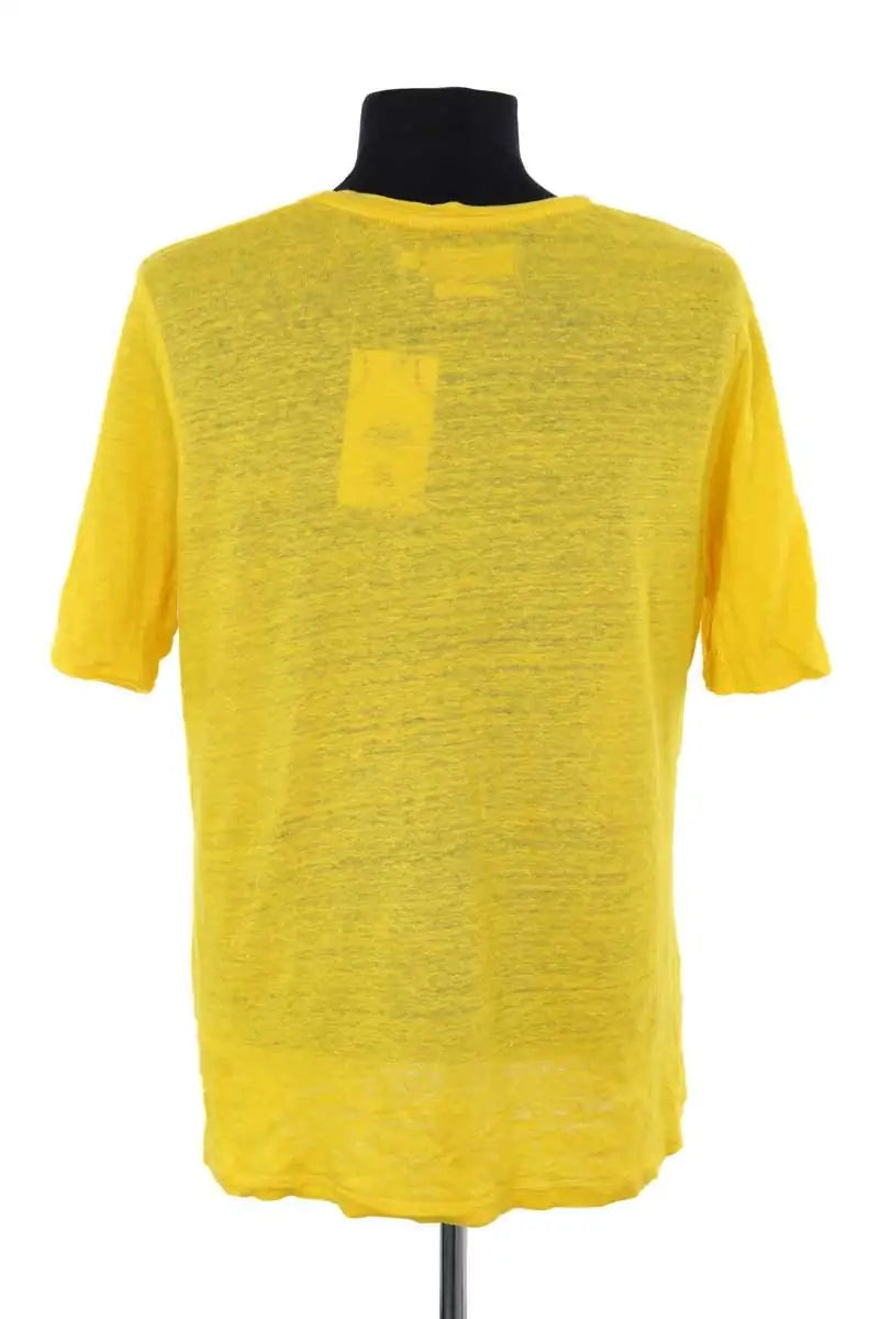 T-shirt Notshy Jaune en Coton