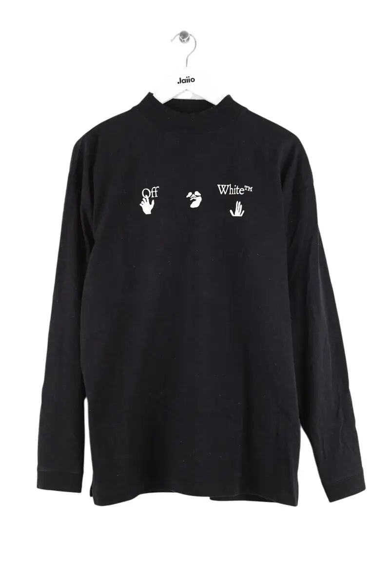 T-shirt Off White Noir en Coton, taille S - Seconde Main