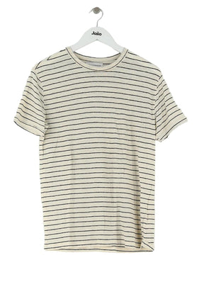 T-shirt Officine Générale Beige en Lin, taille XS - Seconde Main