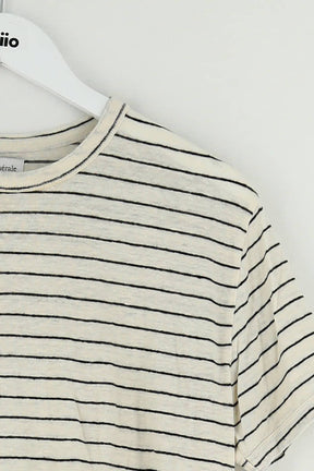 T-shirt Officine Générale Beige en Lin