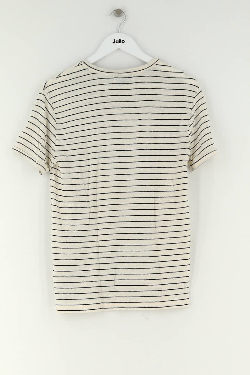 T-shirt Officine Générale Beige en Lin