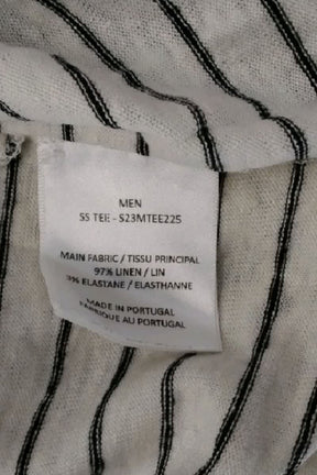 T-shirt Officine Générale Beige en Lin