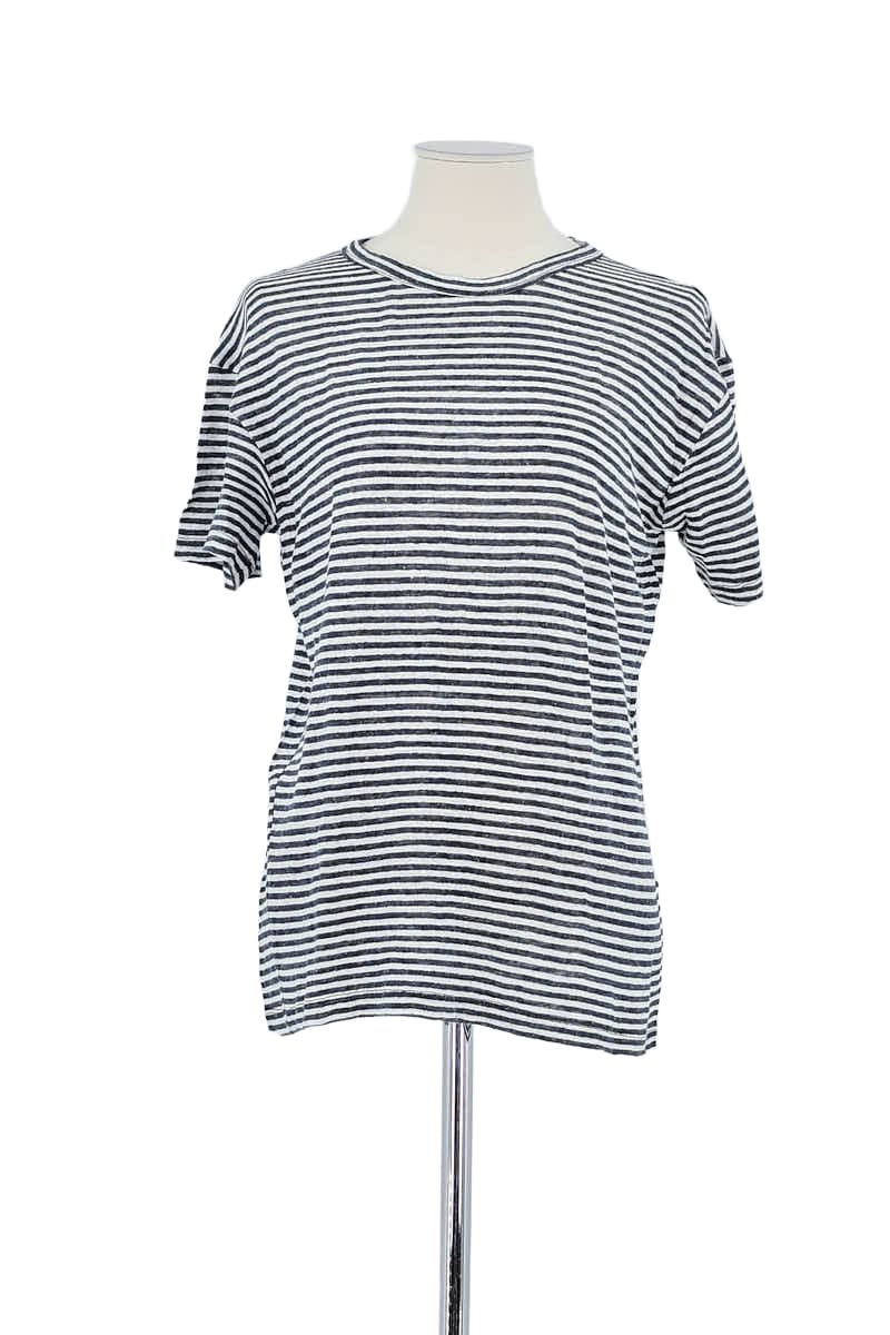 T-shirt Officine Générale Blanc en Lin, taille M - Seconde Main