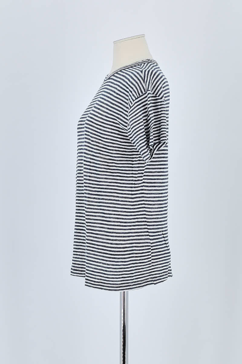 T-shirt Officine Générale Blanc en Lin