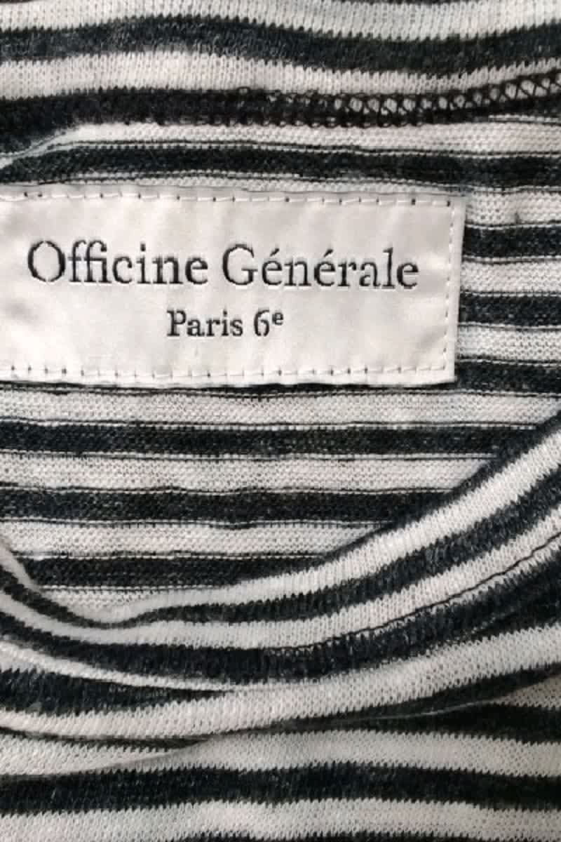 T-shirt Officine Générale Blanc en Lin