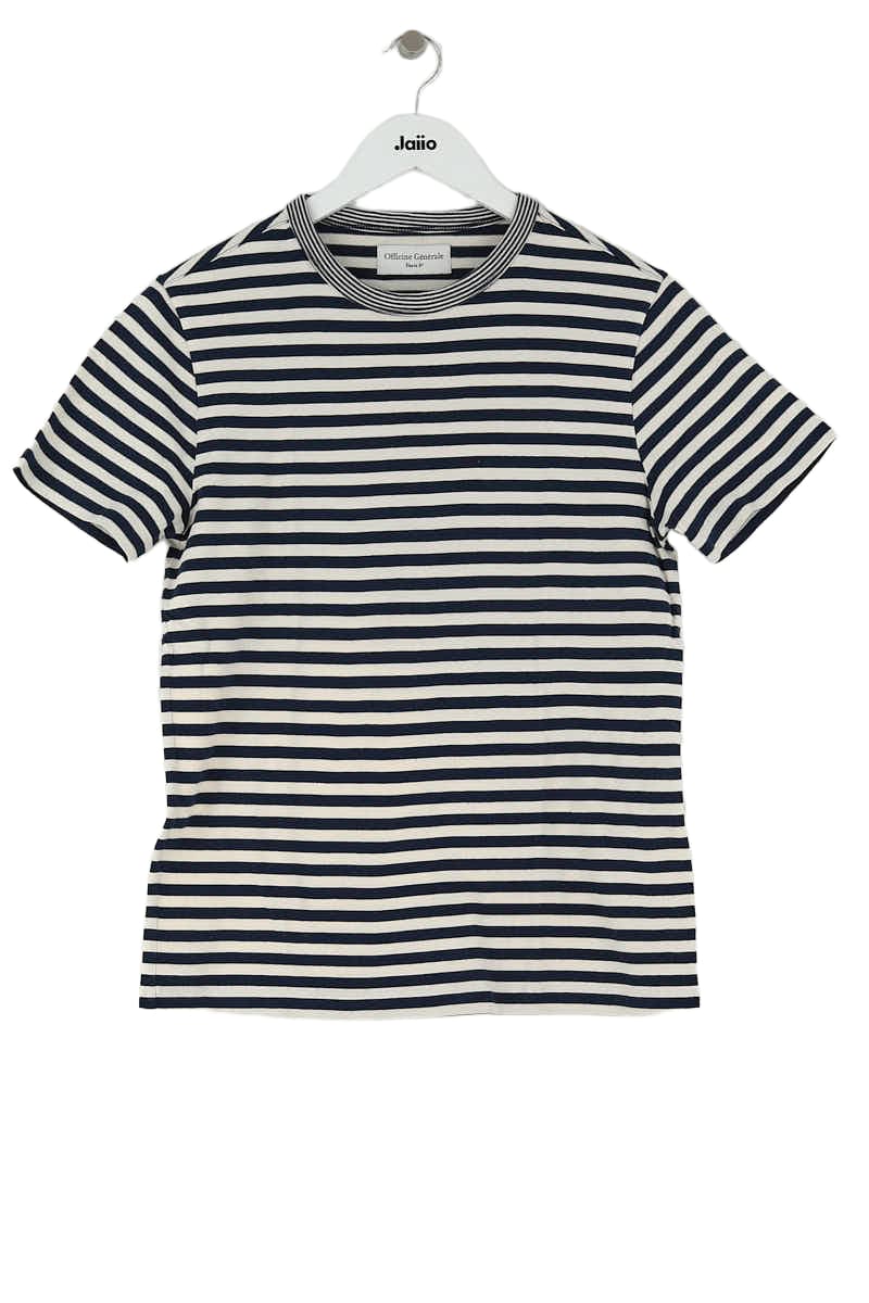 T-shirt Officine Générale Bleu en Coton, taille XS - Seconde Main