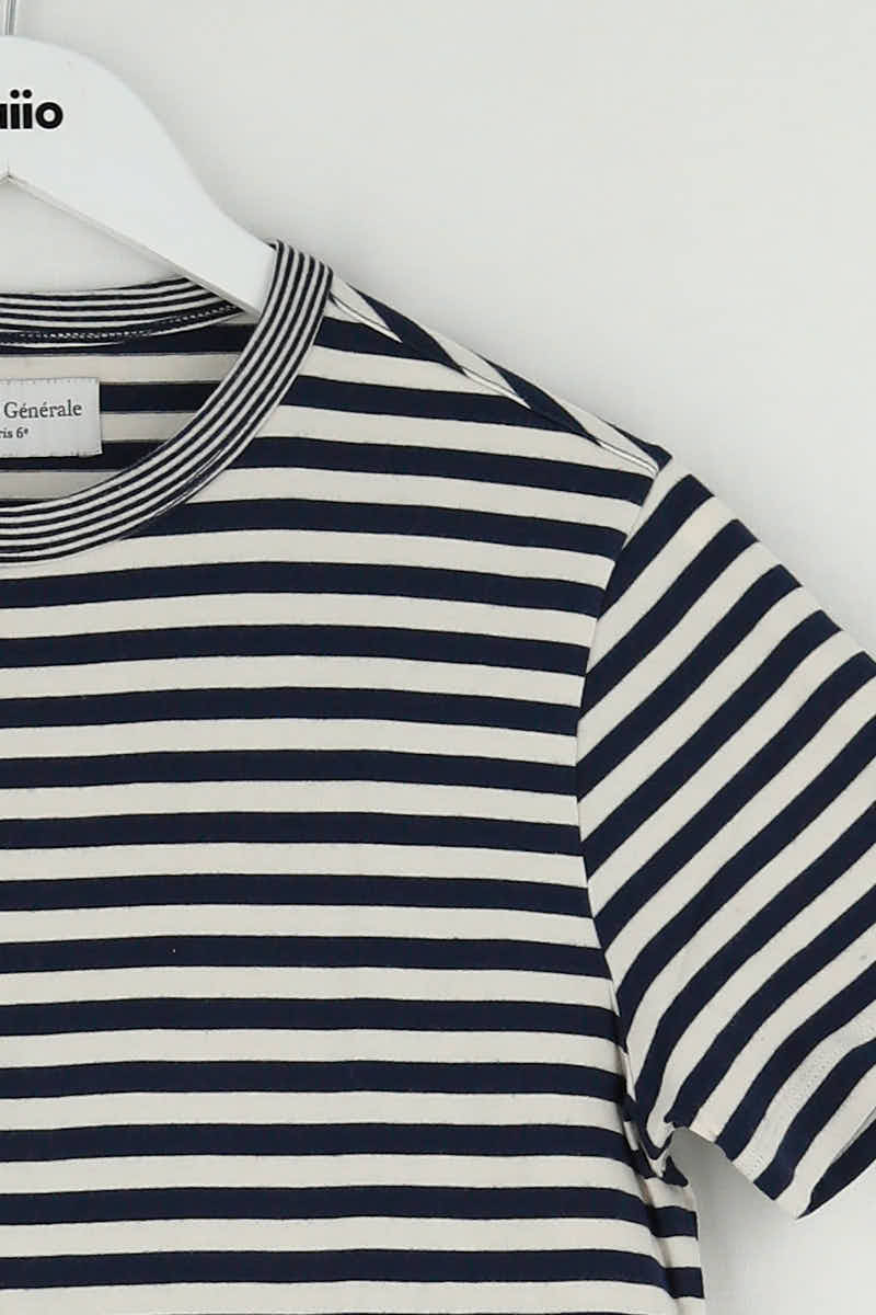 T-shirt Officine Générale Bleu en Coton