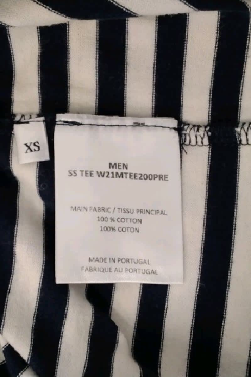 T-shirt Officine Générale Bleu en Coton