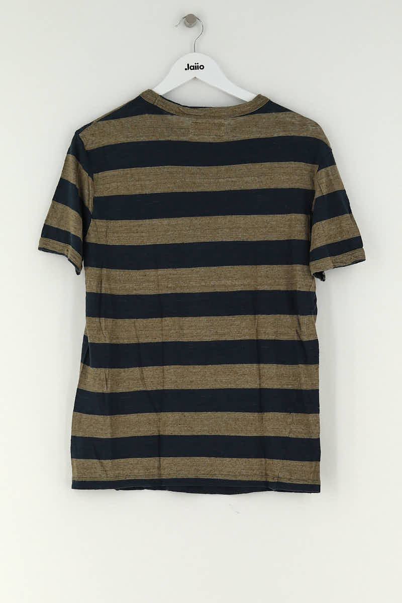 T-shirt Officine Générale Marron en Lin