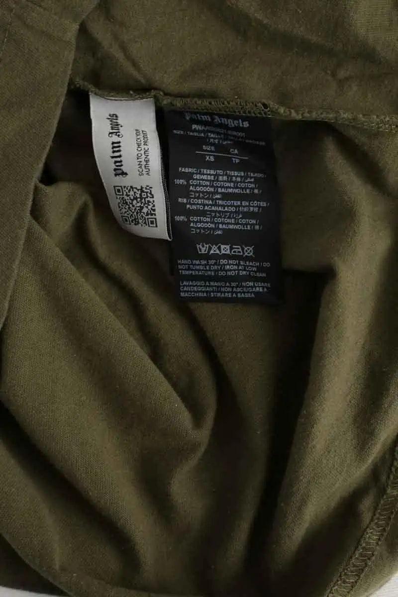 T-shirt Palm Angels Kaki en Coton