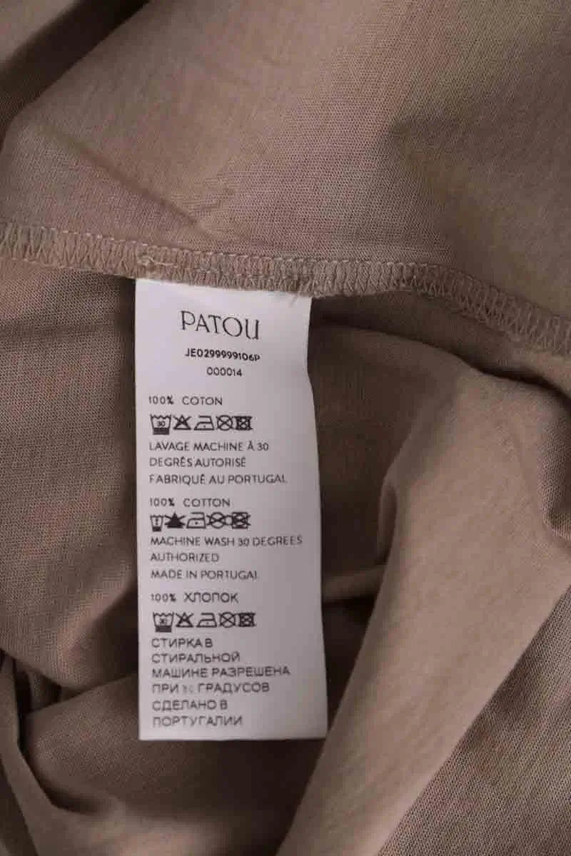 T-shirt Patou Marron en Coton